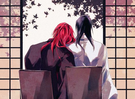 Pinterest Bleach Byakuya, Bleach Renji, Abarai Renji, Bleach Couples, Kuchiki Byakuya, Renji Abarai, Fire Demon, Byakuya Kuchiki, Bleach Fanart