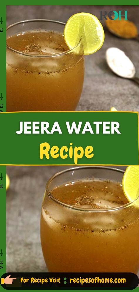 have you made this healthy jeera water recipe? #jeerawater #cuminwater #jeerawaterrecipe #howtomakejeerawater #howtomakecuminwater #healthydrink #summer #summerdrinks #drinkrecipes #drinkrecipes #indianrecipes #recipes #food #cooking #homemadedrink #recipesofhome #indianfood #indiandish #indianrecipes Easy Refreshing Drinks, Jeera Water Recipe, Jeera Water, Cumin Water, Healthy Refreshing Drinks, Yummy Summer Drinks, Pinterest Food, Iced Drinks Recipes, Easy Indian Recipes