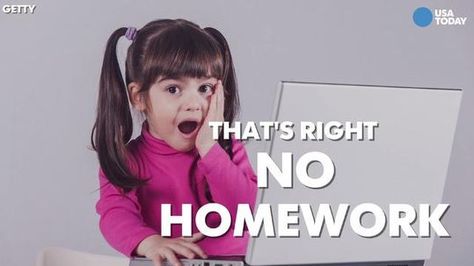 Texas teacher implements no-homework policy, the Internet rejoices No Homework Policy, No Homework, Texas Teacher, Second Grade Teacher, Non Stop, Social Media Management, Usa Today, Second Grade, Homework