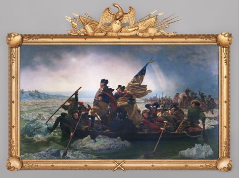 Washington Crossing the Delaware Washington Crossing The Delaware, Crossing The Delaware, Delaware River, Vintage Americana, Mount Vernon, George Washington, Metropolitan Museum Of Art, Art Gallery Wall, Metropolitan Museum