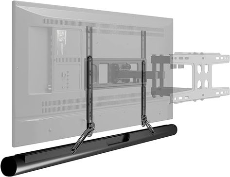 VonHaus Sound Bar Bracket, Adjustable Universal Sound Bar Mount for Above or Below TV, Easy to Install, Sturdy & Compatible with Sonos Arc, LG & Most Soundbars with Mounting Holes, Max Capacity 15kg : Amazon.co.uk: Electronics & Photo Under Tv Ideas, Sonos Sound Bar, Sonos Arc, Sound Bar Mount, Tv Above Fireplace, Soundbar Tv, Tv Ideas, Under Tv, Tv Rack