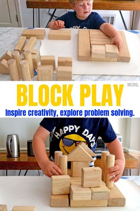 block play for kids. Set this invitation to play as your next Breakfast Invitation or save for a fun indoor activity. Your preschooler will be sure to create something fun! Breakfast Invitation, Preschool Learning Toys, Play For Kids, Block Center, Diy Preschool, Fun Indoor Activities, Names For Girls, Block Play