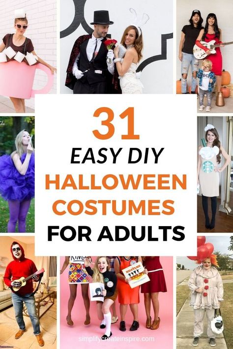 Adult Halloween Costume Ideas, Easy Adult Halloween Costumes, Easy Homemade Halloween Costumes, Diy Adult Halloween Costumes, Best Diy Halloween Costumes, Halloween Costumes For Adults, Halloween Costumes For Men, Costumes For Men, Costumes For Adults