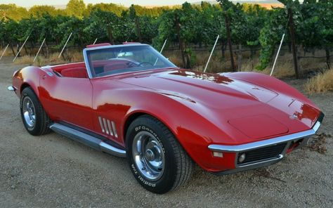 Gallery - 1968 Chevrolet Corvette 1968 Corvette, C3 Corvette, Corvette C3, Red Corvette, Best Barns, Gm Car, Corvette Convertible, American Classic Cars, Convertible Top