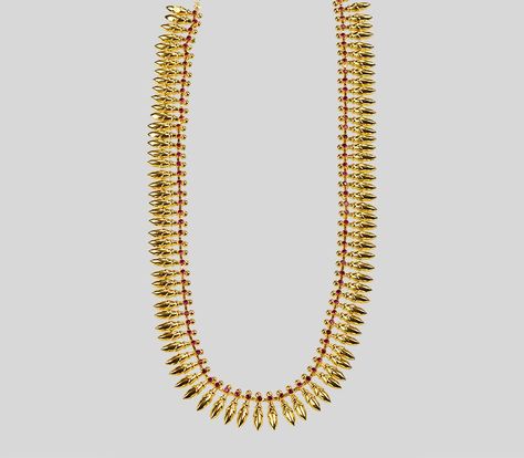 Mullamottu Mala Mullamottu Mala Kerala, Kerala Jewellery, Bridal Necklaces, Bridal Jewels, Jewelry Traditional, Pretty Jewelry Necklaces, Bridal Jewelry Collection, South Indian Jewelry, Traditional Jewellery