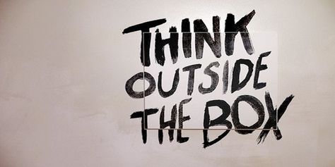 Typographie Inspiration, Thinking Outside The Box, Outside The Box, Art Room, The Words, The Box, Mantra, Inspire Me, Words Quotes