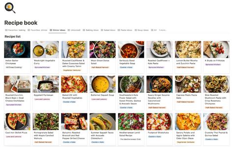 Recipe Notion Page, Food Notion Template, Notion Cookbook Template, Notion Recipe Book, Notion Template Recipe, Notion Cooking Template, Notion Recipe Template, Recipe Notion Template, Notion Recipes Page