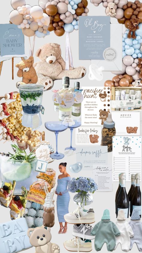 baby boy baby shower 🩵🍼 Blue Bear Baby Shower Theme Boy, Baby Shower Aesthetic Boy, Simple Baby Boy Shower Ideas, Spring Baby Shower Ideas For Boys, Baby Shower Ideas Boy, Baby Boy Shower Ideas, Bear Baby Shower Theme, Pastel Baby Shower, Southern Boys