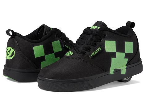 PRICES MAY VARY. EMBARK ON EXCITING JOURNEYS: The Heelys Pro 20 Minecraft is your ticket to thrilling adventures. These high-quality skating sneakers are crafted from durable nylon canvas, making them the perfect companion for hours of fun and exploration. Whether you're cruising down the street or discovering the great outdoors, these sneakers are designed to keep up with your every escapade. SUPERB COMFORT: The textile lining and insole provide exceptional comfort, ensuring a cushioned step wi Heelys Roller Shoes Aesthetic, Heelys Roller Shoes, Scene Shoes, Anime Red Hair, Baggy Jeans Outfit, Roller Shoes, Things I Need To Buy, Skater Shoes, Scene Kids