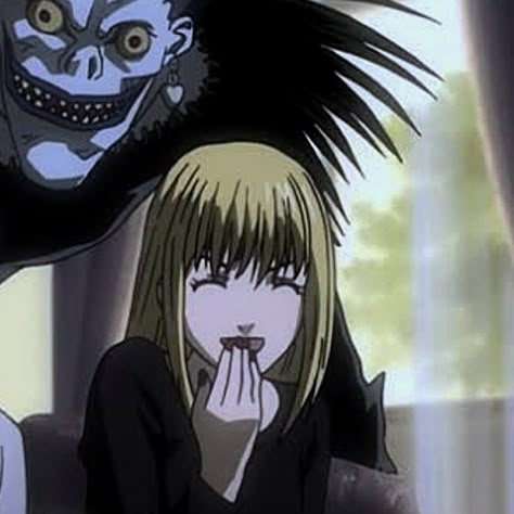 #ryuk #misaamane #deathnote Light And Ryuk Matching Icons, Light Yagami And Misa Matching Pfp, Misa And Ryuk, Misa And Light Matching Pfp, Misa And Light Matching Icons, Light And Misa, Best Friend Match, Misa Amane, Mode Punk