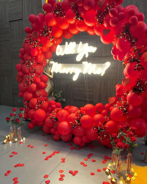 Proposal Dinner, Balloon Proposal, Decor Event, Marriage Proposal, Marriage Proposals, Joy And Happiness, My Job, Balloon Decorations, Marry Me