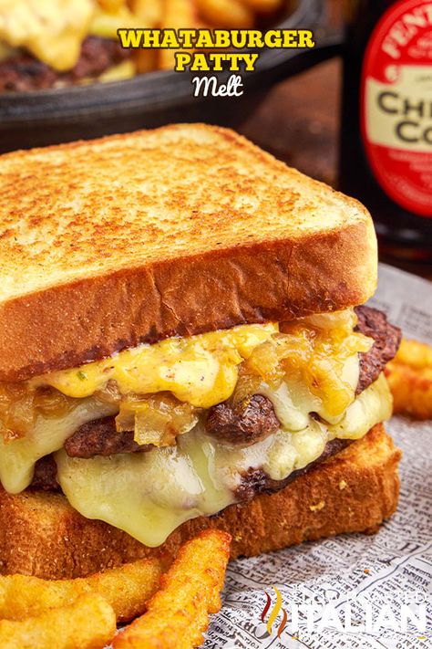 Whataburger Patty Melt, Patty Melt Recipe, Slow Roasted Italian, Melt Recipe, Zesty Sauce, The Slow Roasted Italian, Patty Melt, Hot Sandwich, Grilled Sandwich