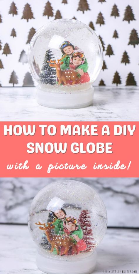 How to make a DIY snow globe with a picture Christmas craft ideas #christmascraftideas Christmas craft idea #christmascraftidea #christmas #craft #idea merry christmas #merrychristmas 8.339 Photo Snow Globe Diy, Snowglobe Diy, Craft For Kids Christmas, Snow Globes Diy, Snow Globe For Kids, Make A Snow Globe, Christmas Snow Globes Diy, Picture Snow Globe, Snow Globe Diy