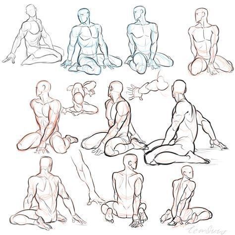 Poses Sitting, Human Figure Drawing, Anatomy Sketches, Different Poses, Reference Drawing, Body Reference Drawing, 캐릭터 드로잉, 인물 드로잉, Anatomy Drawing