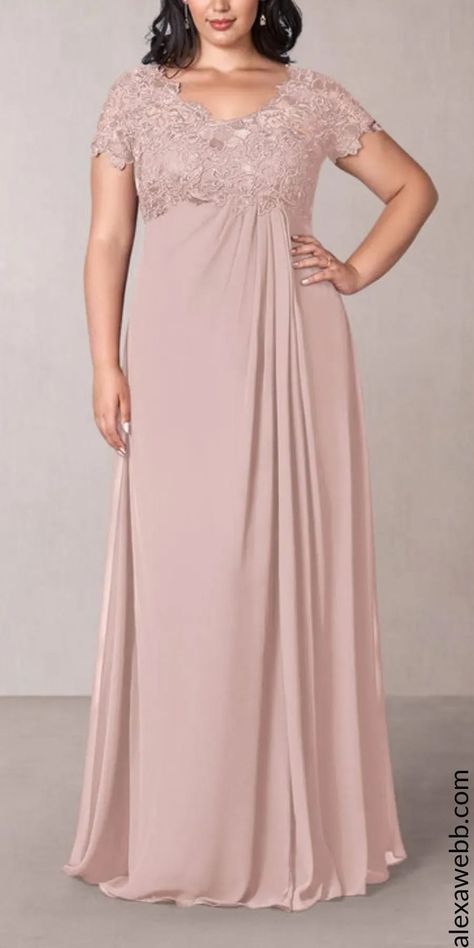 57 Plus Size Mother of the Bride Dresses - Alexa Webb - These gorgeous plus size gowns are perfect for mother of the bride or mother of the groom! Grooms Mother Dresses Plus Size, Wedding Gown For Mother Of The Bride, Evening Gowns For Plus Size Women Gorgeous Dress, Mother Of The Bride Gowns Plus Size, Dress For Mom Of The Bride Plus Size, Mother’s Gown For Wedding, Madrina Dresses Quinceanera Plus Size, Long Dress Design For Plus Size, Flattering Mother Of The Bride Dresses Plus Size