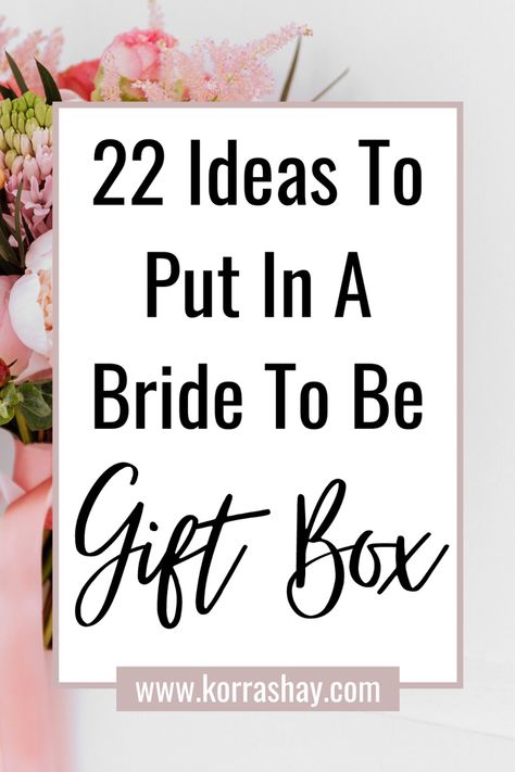 Bridal Shower Box Gift, Long Distance Bridal Shower Ideas, Bridal Shower Gift Ideas For The Bride, Bridal Shower Presents For Bride, Bridal Gift Baskets, Bridal Shower Baskets, Bride Box Gift, Bride Shower Gifts, Creative Bridal Shower Gifts