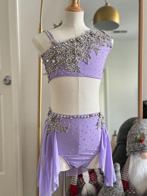 Purple Leotard, Cute Dance Costumes, Pretty Dance Costumes, Leotard Costume, Lyrical Costumes, Girls Costumes, Solo Costume, Custom Costumes, Dance Competition