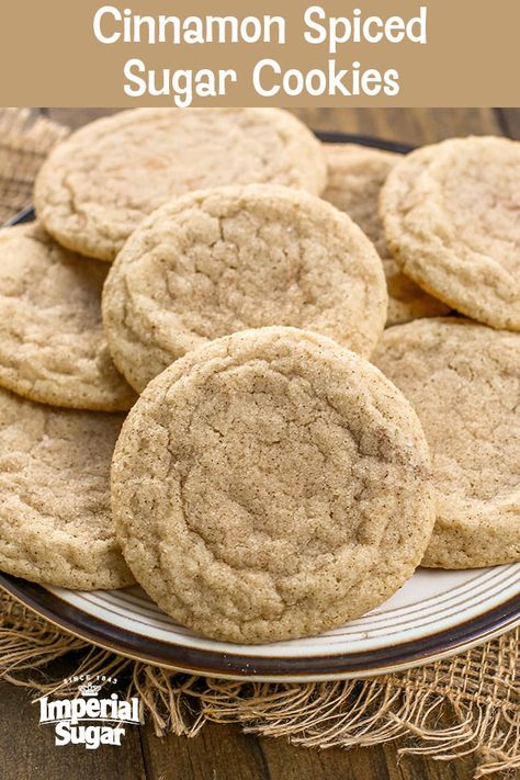 Cinnamon Sugar Cookies Recipe, Cookie Swap Recipes, Spice Sugar Cookies, Sugar Cookies With Sprinkles, Christmas Cookie Swap, Cinnamon Sugar Cookies, Pumpkin Sugar Cookies, Cinnamon Roll Cookies, Brown Sugar Cookies