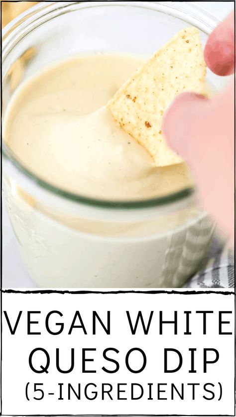 Dairy Free Queso, White Queso Dip, White Queso, Vegan Queso, Vegan Cheese Recipes, Vegan Cheese Sauce, Queso Dip, Dairy Free Cheese, Vegan Sauces