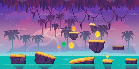 River Jump Game Background #File#size#software#edit River Background, 2d Game Background, Video Game Backgrounds, Background Game, Elephant Game, Background School, Game Background Art, Photoshop Video, Woman Logo