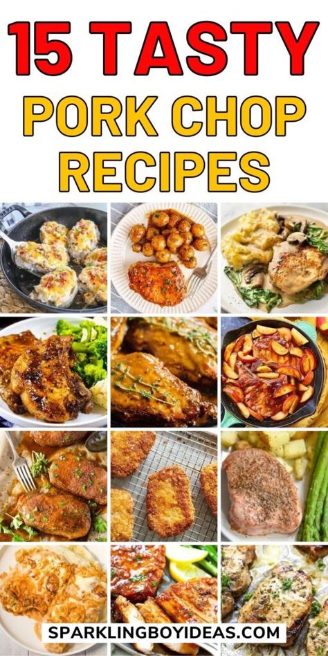 21 Simple Easy Pork Chop Recipes 30 Crockpot Pork Chop Recipes, Juicy Pork Chop Recipes, Thick Pork Chop Recipe, Thick Pork Chops, Best Pork Chop Recipe, Honey Garlic Pork Chops, Pork Chops And Gravy, Tender Pork Chops, Cooking Pork Chops