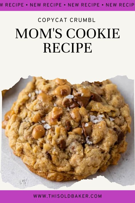 Crumbl Cookie Copycat Moms Recipe, Crumbl Cookie Moms Recipe, Copycat Crumbl Mom's Cookies, Moms Recipe Cookies, Crumbl Moms Recipe, Crumbl Cowboy Cookie, Crumble Cowboy Cookie Copycat Recipe, Moms Recipe Crumbl Cookie, Cowboy Cookies Crumbl