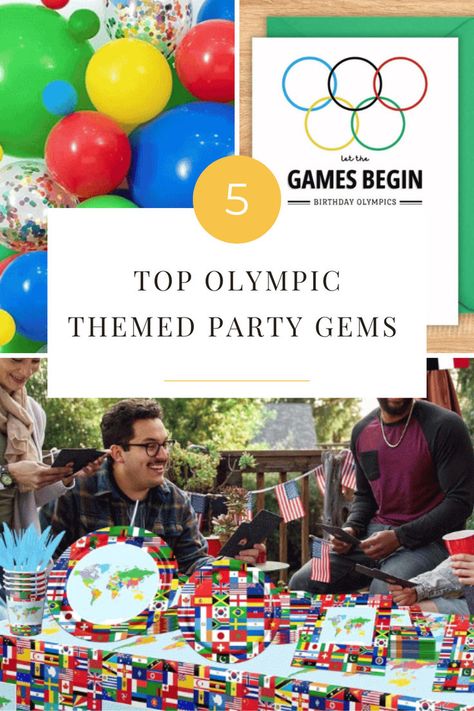 Transform your celebration into a medal-worthy event with our top 5 Olympic-themed party essentials! From dazzling decorations to fun-filled games, these picks will ensure your guests feel like champions. Let the festivities begin! 🎉🥇👏 Family Olympics, Olympic Theme Party, Olympics Party, Olympic Theme, Olympic Party, Party Essentials, Theme Party Decorations, 5th Birthday, Olympic Games