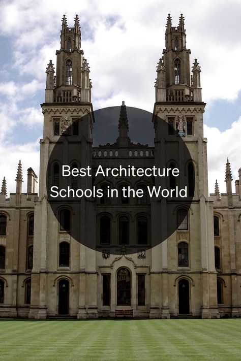 Architecture is one of the most challenging branches to study if you want to learn architecture from one of the worldâs best architecture schools. With their high criteria, these schools can be daunting from a student's perspective. Who wouldn't want to get their diploma from one of the most prestigious schools in the world? So if you're ready, let's take a look at the best architecture schools in the world. Maybe one of these will be your academy in the future. Best Architecture Universities, Architecture Student Aesthetic, Architecture Aesthetic Student, High School Architecture, Learn Architecture, Architecture Schools, College Architecture, Architecture School, Italy Architecture