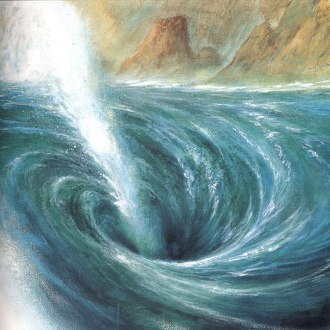 charybdis the odyssey Daughter Of Poseidon, Sea Of Monsters, Sea Monster, The Odyssey, Ancient Mythology, Deep Blue Sea, Greek Art, Mythological Creatures, Greek Myths