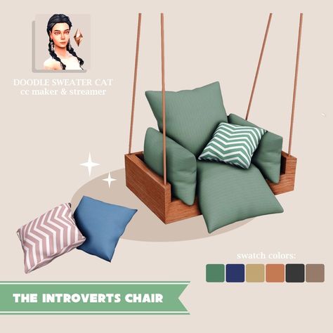 Sims 4 Egg Chair Cc, Sims 4 Cc Lounge Chairs, Sims 4 Hanging Chair Cc, Sims 4 Archaeology Cc, Sims 4 Chairs Cc, Sims 4 Lounge Cc, Sims 4 Rocking Chair, Sims 4 Cc Outside, Sims 4 Construction Cc