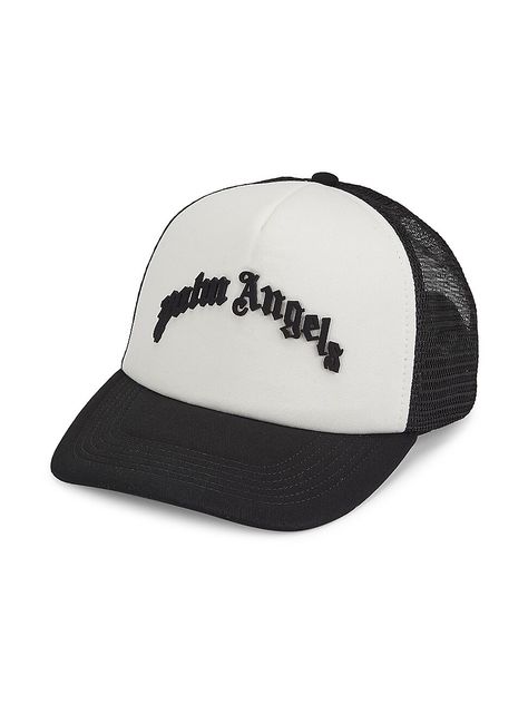 Crafted of a cotton blend, this Palm Angels cap features the brand logo on the front and sports a mesh panel in the back. 60% cotton/ 40% polyester Spot clean Made in Italy ABOUT THE BRAND It all started in 2014 with a black-and-white photo book that captured the essence of L.A. skate culture. Designer and photographer Francesco Ragazzi, the former Moncler Artistic Director, merges his Italian sartorial background with his refreshing take on streetwear. Men Accessories - Fashion Accessories > Pa Palm Angel Bucket Hat, Palm Angels Cap, Palm Angels Sunglasses, Palm Angels Crop Top, Gothic Script, Black Palm Angels T Shirt, Gothic Type, Angels Logo, Mesh Cap