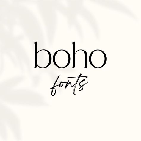 boho fonts Boho Font Pairings, Boho Fonts Canva, Modern Boho Branding, Boho Professional, Bohemian Font, Fonts Instagram, Canva Creations, Dingbats Fonts, Fonts In Canva