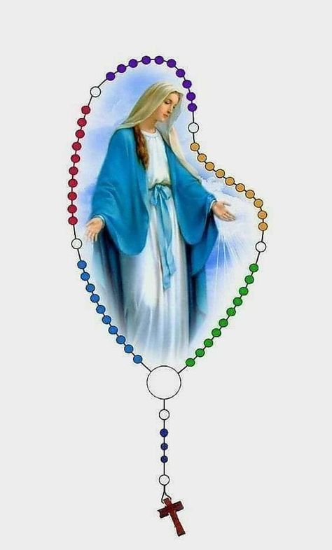 Rosary Images, Mother Mary Wallpaper, Bible Verses Phone Wallpaper, Catholic Lent, Catholic Wallpaper, Mother Mary Images, Cholo Art, Cross Wallpaper, Virgin Mary Statue