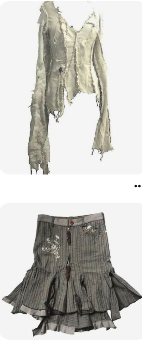 Ripped Clothes Reference, Destressed Clothing, Torn Up Clothes, Distressed Costume, Tattered Skirt, Distressed Clothing, Ruined Clothes, Distressed Outfit, Messy Clothes