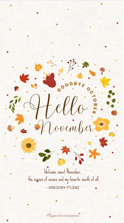 Hello November Chapter 11 Of 12, Goodbye October Quotes, November Lock Screen, Hello November Wallpaper, Hello November Quotes, Goodbye October Hello November, Hello October Quotes, Cute Drawings For Him, November Hello