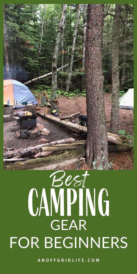 Top Basic Tent Camping Gear for Beginners - An Off Grid Life Tent Camping For Beginners, Survival Life Hacks Camping Ideas, Pennsylvania Hikes, Campsite Setup, Camping Supply List, Must Have Camping Gear, Primitive Camping, Camping For Beginners, Camping Must Haves