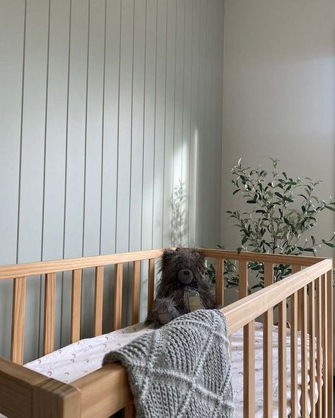 Coloured Vj Panelling, Painted Vj Panelling, Wood Panel Nursery, Vj Panelling Nursery, Tongue And Groove Nursery, Kids Room Panelling, Nursery Panelling Wall, Nursery Wall Paneling, Vj Panelling Bedroom