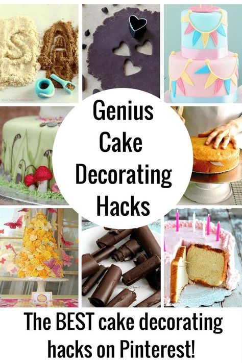 These cake decorating hacks just made baking easy! These easy cake decorating ideas, tips and tricks. will take your baking skills to the next level. Cake Decorating Hacks, Easy Cake Decorating Ideas, Decorating Hacks, Baking Easy, Novelty Birthday Cakes, Cake Hacks, Cake Decorating For Beginners, Creative Cake Decorating, Cake Decorating Ideas