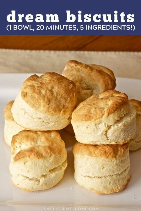 Biscuit Recipe Heavy Cream, Sweet Cream Biscuits, Cream Cheese Biscuits Recipe, Biscuits For Biscuits And Gravy, Dream Biscuits, Whipping Cream Biscuits, Grandma's Biscuits, Biscuits With Cream, Cream Biscuits Recipe