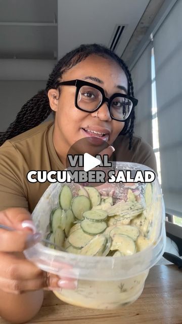 Viral Cucumber, 1400 Calorie Meal Plan, Recipes Salads, Creamy Cucumber Salad, Creamy Cucumbers, Cucumber Recipes Salad, Calorie Meal Plan, Crab Salad, Cucumber Recipes