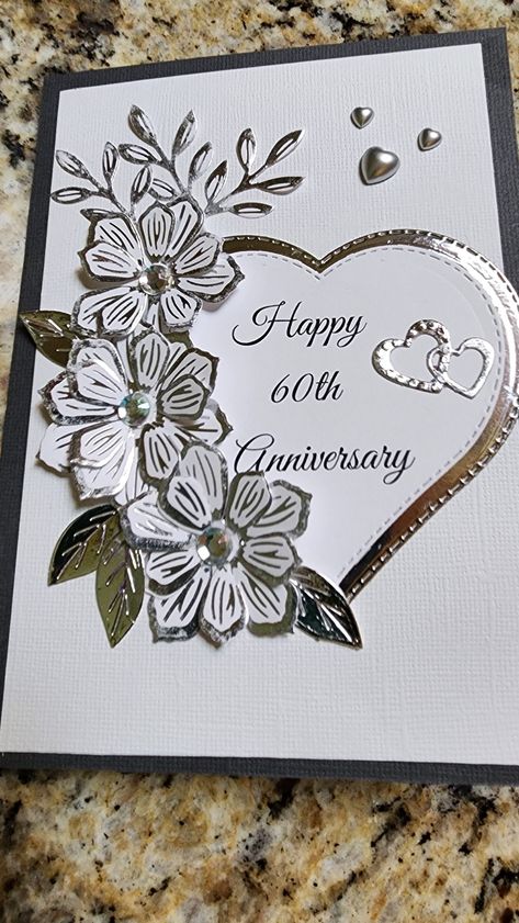 20th Wedding Anniversary Cards Handmade, 60th Anniversary Card Ideas, Stampin Up 60th Wedding Anniversary Cards, 65th Anniversary Cards, 25th Wedding Anniversary Cards Handmade, 20th Anniversary Cards Handmade, 60th Wedding Anniversary Card, 25th Anniversary Card Ideas, Su Anniversary Card Ideas