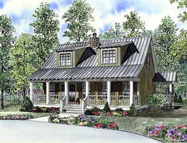 Total living: 1451 s.f.,First floor: 868 s.f.,Second floor: 583 s.f. Bungalow Cabin, Hunting Cabins, Coastal Homes Plans, Farm Building, Storage Rooms, Southern House, Cottage Style House Plans, Monster House Plans, Hunting Camp