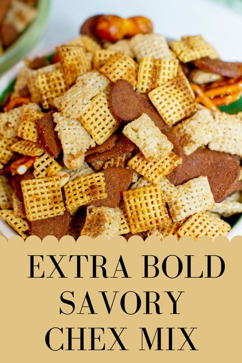 The Best Extra Bold Savory Chex Mix Recipe — Tiaras & Tantrums Bold Chex Mix Recipe, Savory Chex Mix Recipes, Savory Chex, Savory Chex Mix, Original Chex Mix, Chex Mix Original, Chex Mix Recipes Original, Original Chex, Party Mix Recipe