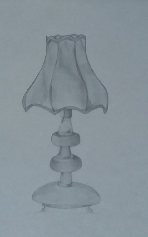 Table Lamp Drawing, Lamp Drawing, Pencil Shading, Drawing Sketch, Cat Drawing, Drawing Tips, Drawing Sketches, Novelty Lamp, Table Lamp