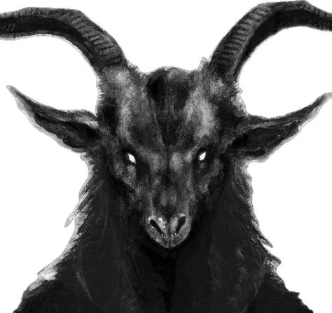 Goat Skull Aesthetic, Goat Monster Art, Goat Head Side View, Goat Man Cryptid, Demon Goat Art, Goat Aesthetic Dark, 4 Horned Goat, Goat Face Drawing, Goat Fursona Art