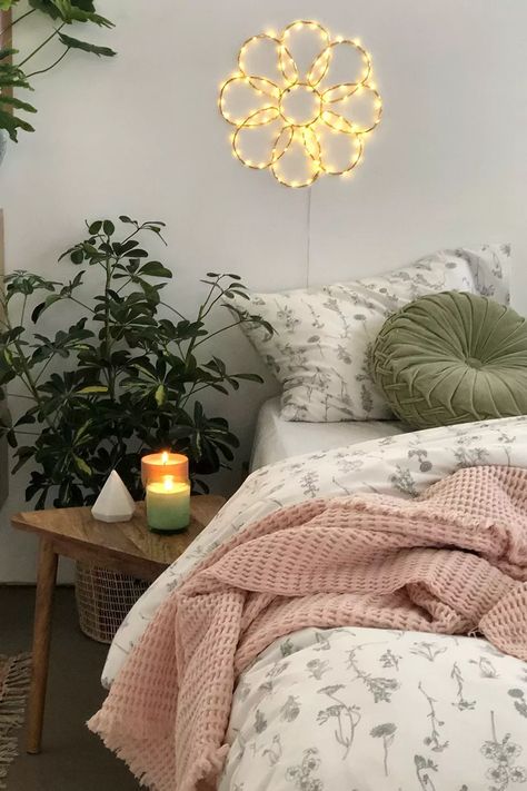 #duvet Uni Bedroom, Sage Green Bedroom, Uni Room, Floral Duvet Cover, Floral Duvet, Perfect Bedroom, Redecorate Bedroom, Bedroom Green, Room Inspiration Bedroom