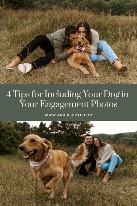 Dog Wedding Photoshoot, Engagement Photoshoot Ideas With Dogs, Engagement Photos Ideas With Dog, Winter Engagement Photos With Dog, Engagement Pictures With Dog, Engagement Photos With Dogs, Engagement Photos With Dog, Farm Engagement Photos, Engagement Picture Outfits