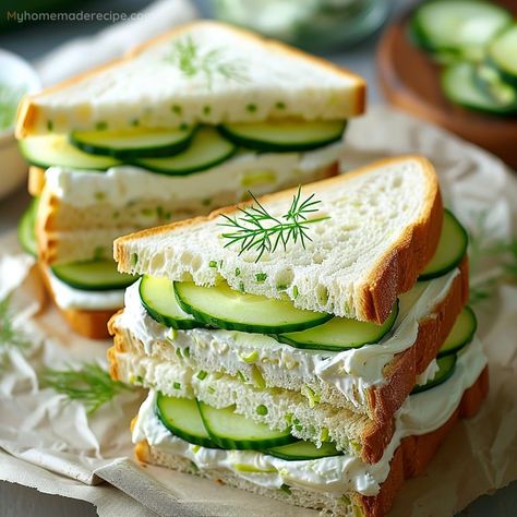 Refreshing Cucumber Sandwich Recipe - My Home Made Recipe Cucumber Mayo Sandwich, Cucumber Sandwiches Recipes, Light Sandwiches, Snickers Salad, Cucumber Sandwich, Buttered Corn, Sandwich Ingredients, Cucumber Sandwiches, Quick Lunch