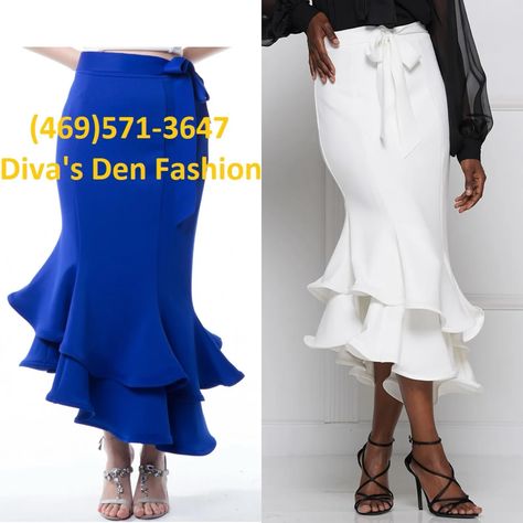 Why Dress S180703 1 piece Scuba Ruffle Skirt Colors: Black, Off White, Royal Sizes: S, M, L, XL, 1X, 2X Matching Top Available Moshita Couture T180699 https://www.divasdenfashion.com/products/moshita-couture-s180703 #DivasDenFashion #whydress #blackskirt #royalskirt #pencilskirt #whiteskirt #Scubaskirt #ruffleskirt #Couturefashion #boutiquefashion #curvygirlsrock #curvycouture #boutiquetrends #womenapparel #PlusFashion #fullfigured #teamcurvey #plussizefashion #curvyfashion #church... Scuba Skirt, Boutique Trends, Full Figured, Ruffle Skirt, Matching Top, Black Skirt, White Skirts, Curvy Fashion, Couture Fashion