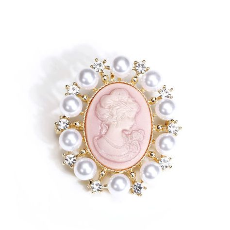 PRICES MAY VARY. Materials --- Made of hypoallergenic materials. AAAAA Cubic Zirconia, Shiny & Sparkly. Size & Details --- Rhinestone Pearl Cameo Brooch Size 1.34*1.73 Inches. Dainty Shell Pearls Crystal Wreath Lapel Pins, Carved Pink Victorian Lady Brooches Jewelry. Packing --- Dainty Brooch Pin Come with Black Gift Velvet Pouch. It is the ideal gift for Best Friend, Daughter, Lover, Mom, Sister, Bride, Bridesmaids, Aunt, Girl Friend etc. Perfect Gift --- Ideal for Christmas gifts, Thanksgiving Crystal Wreath, Vintage Christmas Dress, Pink Brooch, Pink Victorian, Victorian Lady, Accessories Wedding, Expensive Jewelry, Cameo Brooch, Brooch Jewelry